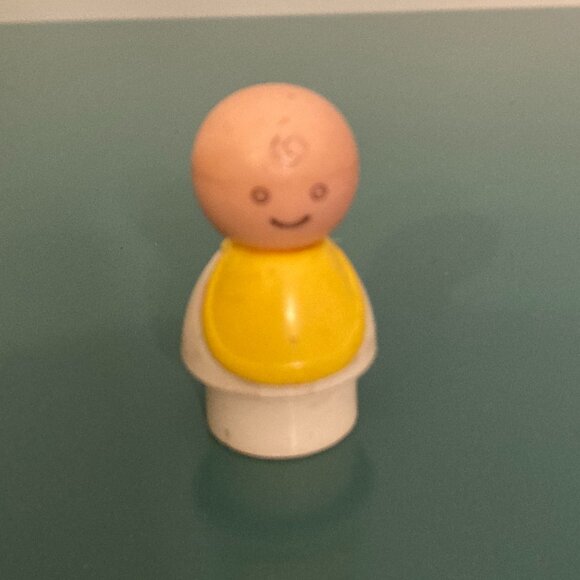Fisher Price VTG Little People Collectible Toys: Baby/High Chair/Table/Tricycle - Picture 2 of 16
